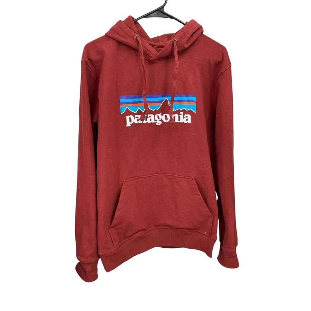 Patagonia P-6 Logo Uprisal Hoody Burl Red Size Medium